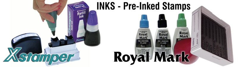 Refill ink specified for Pre-Inked stamps and daters. Variety Colors and sizes to easily extend the impression life of your pre-inked stamps.